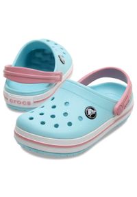 Buty klapki sandały chodaki dziecięce Crocs Crocband Clog. Kolor: wielokolorowy, różowy, niebieski