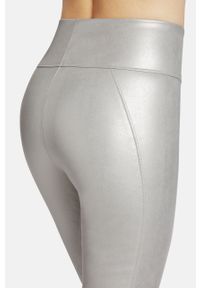 Wolford Spodnie damskie kolor srebrny. Stan: podwyższony. Kolor: srebrny #4