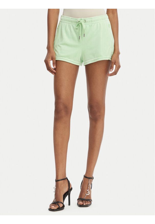 Juicy Couture Szorty sportowe Tamia JCWHS126305 Zielony Regular Fit. Kolor: zielony. Materiał: syntetyk