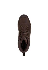 skechers - Buty do chodzenia męskie Skechers Relment Lennox. Kolor: brązowy. Materiał: syntetyk, materiał, skóra. Szerokość cholewki: normalna. Sport: turystyka piesza