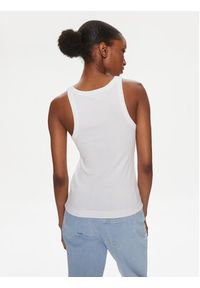 Calvin Klein Jeans Top Variegated J20J223104 Biały Slim Fit. Kolor: biały. Materiał: bawełna #4