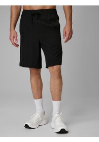 4f - 4F Spodenki plażowe boardshorty męskie - czarne L. Kolor: czarny. Materiał: materiał #2