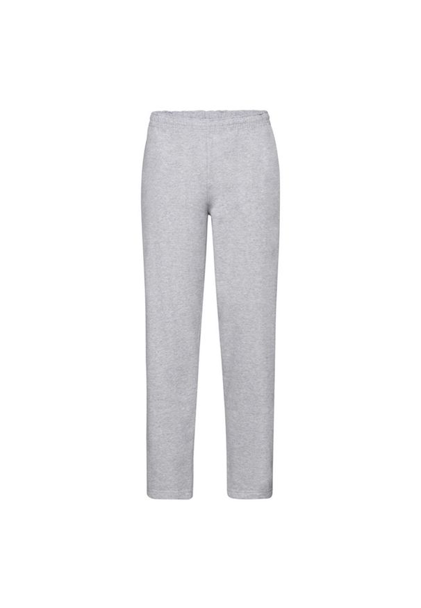 FRUIT OF THE LOOM - Męskie Spodnie Do Biegania Classic Heather Z Otwartym Dołem. Kolor: szary