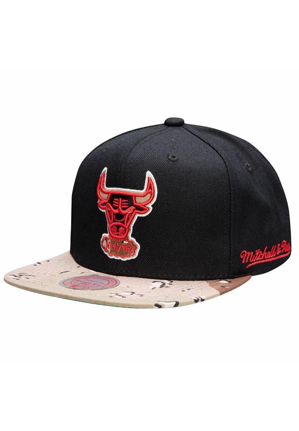 Czapka z daszkiem Mitchell & Ness NBA HWC Chicago Bulls Choco Camo -CBUYYPPPBLCK. Kolor: czarny