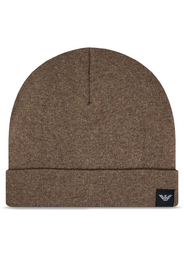 Czapka Emporio Armani. Kolor: beżowy
