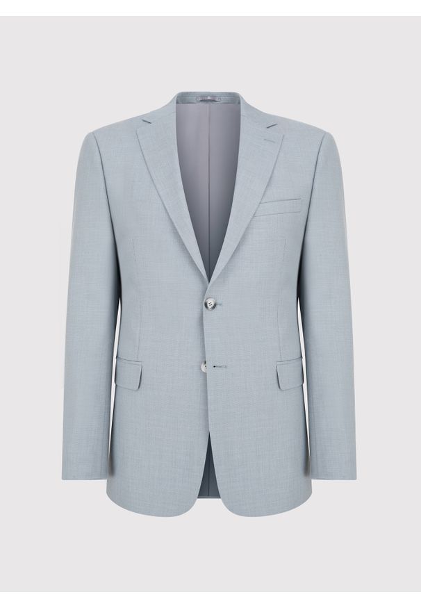 Pako Lorente - PAKO LORENTE – Błękitna marynarka garniturowa. Kolor: niebieski. Materiał: poliester, wiskoza. Wzór: gładki. Styl: młodzieżowy