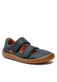 Froddo Sandały Barefoot Sandal G3150266 D Niebieski. Kolor: niebieski. Materiał: skóra