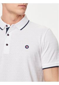 Pierre Cardin Polo C5 21274.2098 Biały Regular Fit. Typ kołnierza: polo. Kolor: biały. Materiał: bawełna