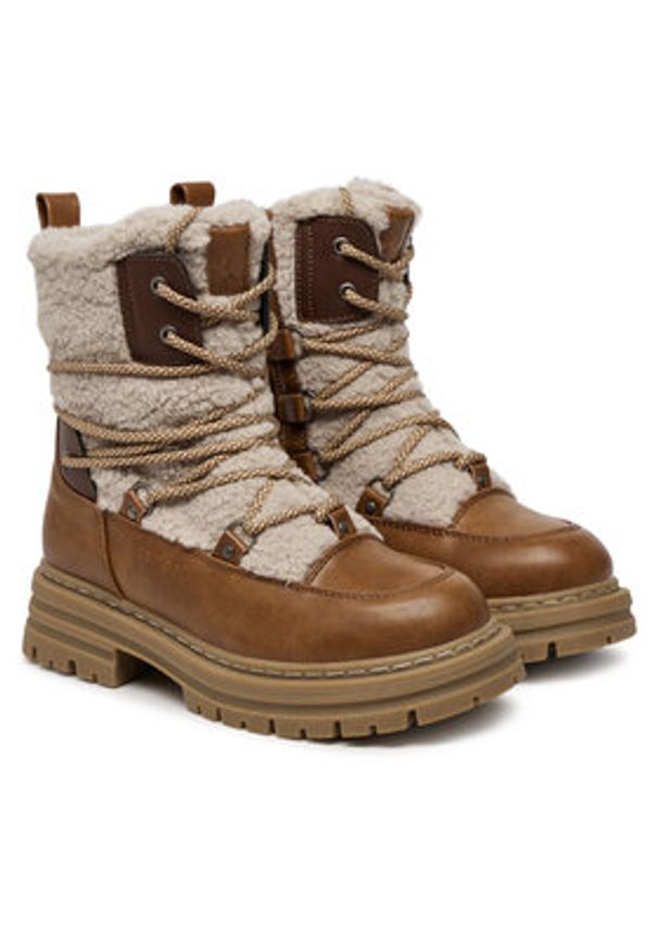 Kimberfeel Śniegowce Maria Brązowy. Kolor: brązowy. Materiał: skóra