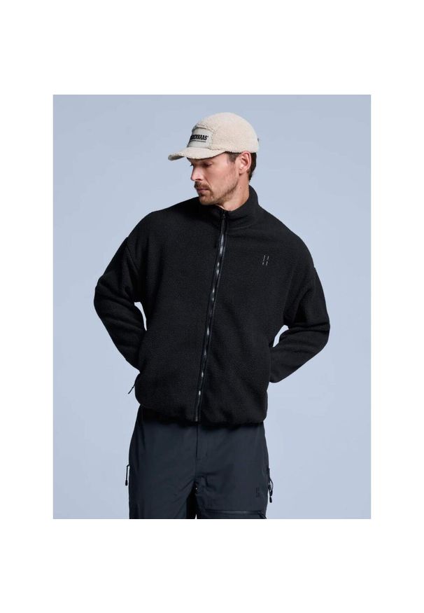 POEDERBAAS - Kurtka Sherpa - męska - cztery pory roku - Czarna. Kolor: czarny. Materiał: poliester. Sezon: zima. Sport: narciarstwo