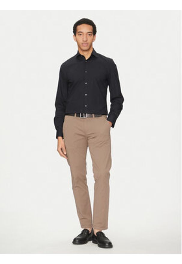 Marc O'Polo Koszula 520 72074 2256 Czarny Regular Fit. Typ kołnierza: polo. Kolor: czarny. Materiał: bawełna