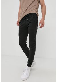 Brave Soul Spodnie męskie kolor czarny gładkie. Kolor: czarny. Wzór: gładki #1