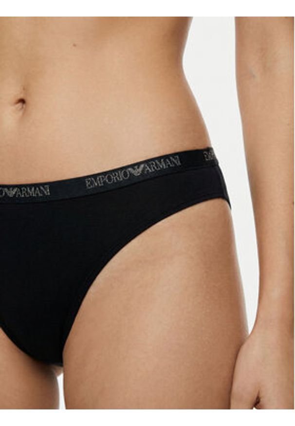 Emporio Armani Underwear Komplet fig brazylijskich EW000406 AF19024 MC005 Czarny. Kolor: czarny. Materiał: wiskoza