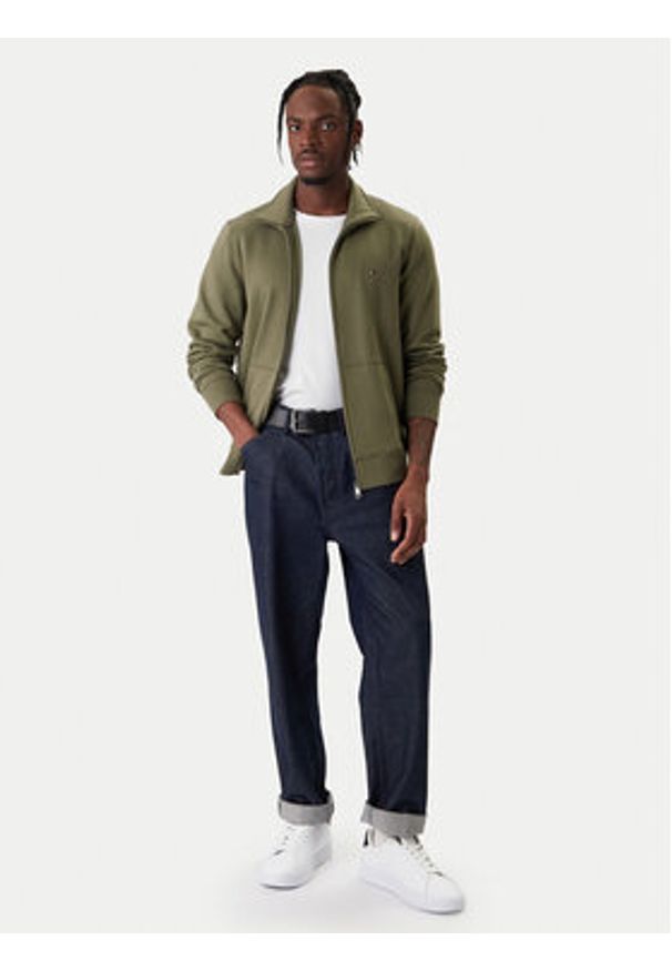 TOMMY HILFIGER - Tommy Hilfiger Bluza Essential MW0MW41759 Zielony Regular Fit. Kolor: zielony. Materiał: syntetyk