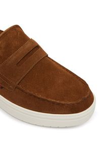 TOMMY HILFIGER - Tommy Hilfiger Półbuty Modern Light Hybrid Suede Loafer FM0FM05786 Brązowy. Kolor: brązowy. Materiał: zamsz, skóra #4