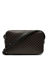 Calvin Klein Torebka Emblem Aop Elongated Camera Bag LV04F3268G Czarny. Kolor: czarny. Materiał: skórzane #5