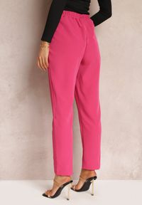 Renee - Ciemnoróżowe Spodnie Cygaretki Zalko. Okazja: na co dzień. Kolor: różowy. Styl: klasyczny, casual, elegancki #5
