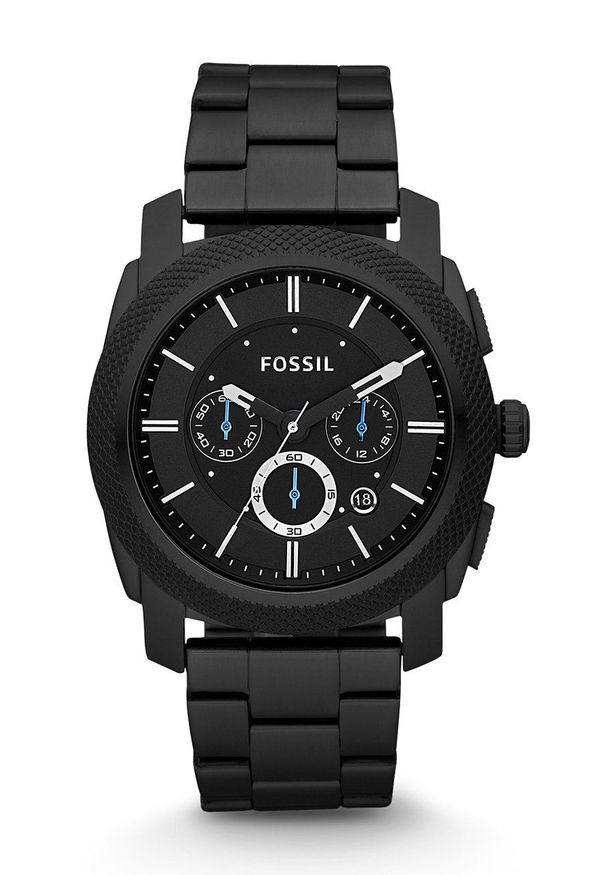 Fossil - Zegarek FS4552. Kolor: czarny. Materiał: materiał