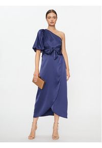 YAS Sukienka koktajlowa 26031522 Granatowy Regular Fit. Kolor: niebieski. Materiał: syntetyk. Styl: wizytowy #5
