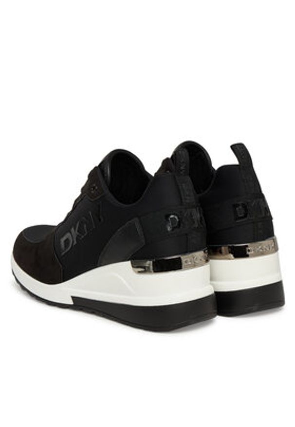 DKNY Sneakersy K3502962 Czarny. Kolor: czarny. Materiał: materiał