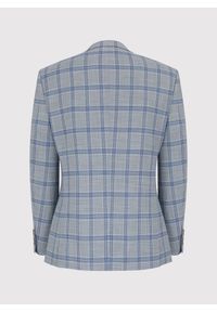 Pako Lorente - PAKO LORENTE – Szara marynarka garniturowa w niebiesko-białą kratę. Kolor: szary, biały, niebieski, wielokolorowy. Materiał: wiskoza. Sezon: wiosna, lato #4