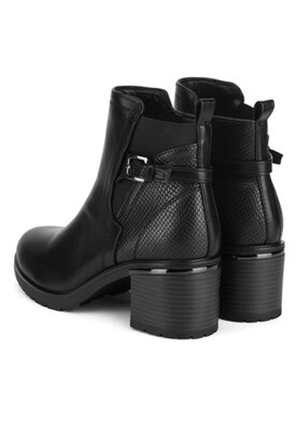 Clara Barson Botki WYL3851-2 Czarny. Kolor: czarny. Materiał: materiał
