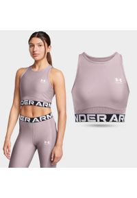 Koszulka treningowa damska Under Armour HeatGear Rib Tank bez rękawów. Kolor: szary. Długość rękawa: bez rękawów #2