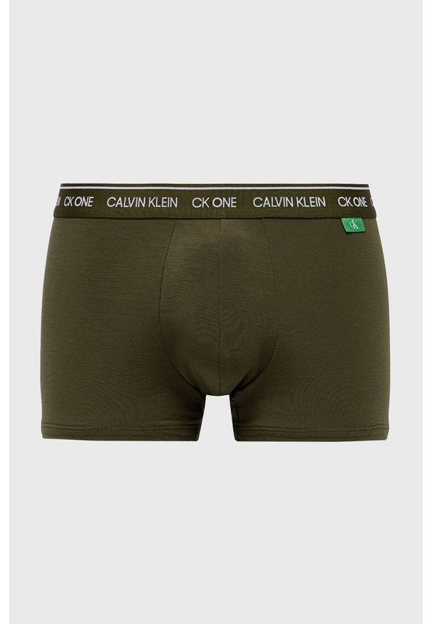 Calvin Klein Underwear - Bokserki CK One. Kolor: zielony. Materiał: poliester