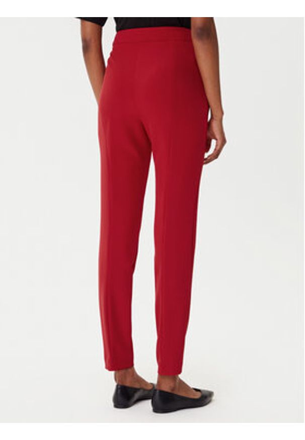 Hugo - HUGO Spodnie materiałowe Hagonia-1 50539991 Czerwony Slim Fit. Kolor: czerwony. Materiał: syntetyk