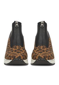 Rieker Botki CEO-N6352-90 Czarny. Kolor: czarny. Materiał: materiał #6