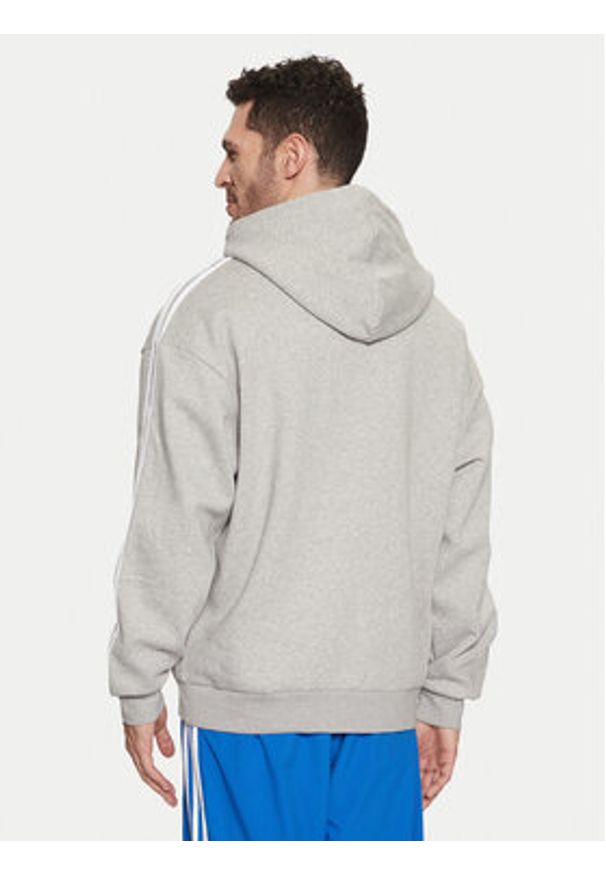 Adidas - adidas Bluza adicolor JP1076 Szary Loose Fit. Kolor: szary. Materiał: bawełna, syntetyk