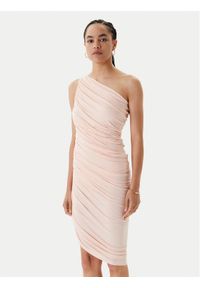 NORMA KAMALI Sukienka koktajlowa ST1253MD288832 Różowy Slim Fit. Kolor: różowy. Materiał: wiskoza. Styl: wizytowy