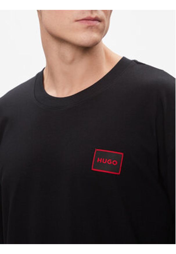 Hugo Piżama Acid Logo 50510471 Czarny Relaxed Fit. Kolor: czarny. Materiał: bawełna