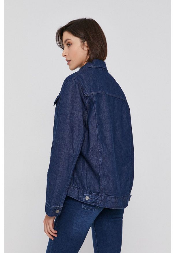 Levi's® - Levi's - Kurtka jeansowa bawełniana. Okazja: na co dzień, na spotkanie biznesowe. Kolor: niebieski. Materiał: bawełna, jeans. Styl: biznesowy, casual