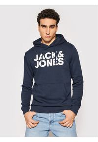 Jack & Jones - Jack&Jones Bluza Corp 12152840 Granatowy Blazer Fit. Kolor: niebieski. Materiał: bawełna, syntetyk