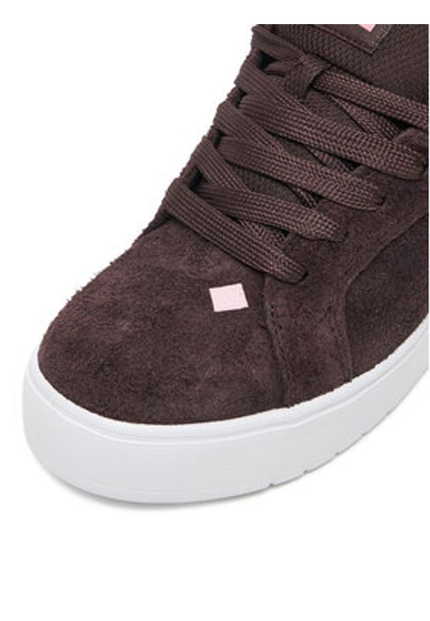 DC Sneakersy CEO-COURT GRAFFIK PLATFORM DC02422210 Brązowy. Kolor: brązowy. Materiał: zamsz, skóra. Obcas: na platformie