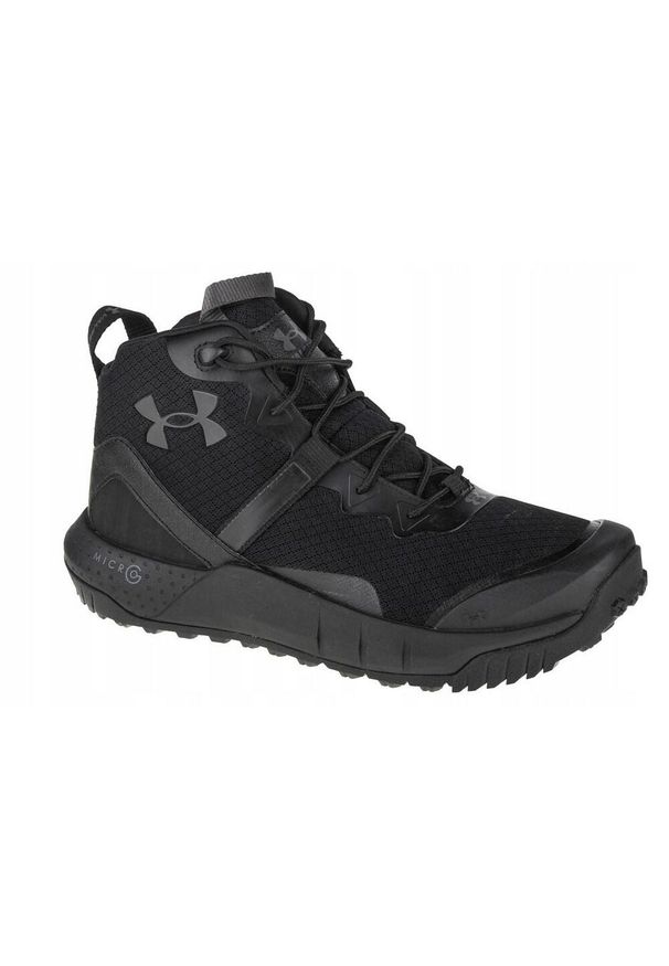 Under Armour - Męskie Buty Micro G Valsetz Mid. Kolor: czarny. Sport: turystyka piesza