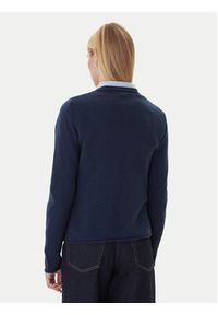 TOMMY HILFIGER - Tommy Hilfiger Sweter WW0WW43505 Granatowy Regular Fit. Kolor: niebieski. Materiał: wełna #3