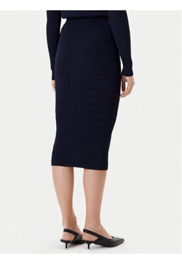 Guess Spódnica mini W5YD66 Z0130 Granatowy Slim Fit. Kolor: niebieski. Materiał: wiskoza