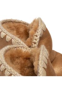 Mou Śniegowce Eskimo18 FW101036B Brązowy. Kolor: brązowy. Materiał: skóra, zamsz