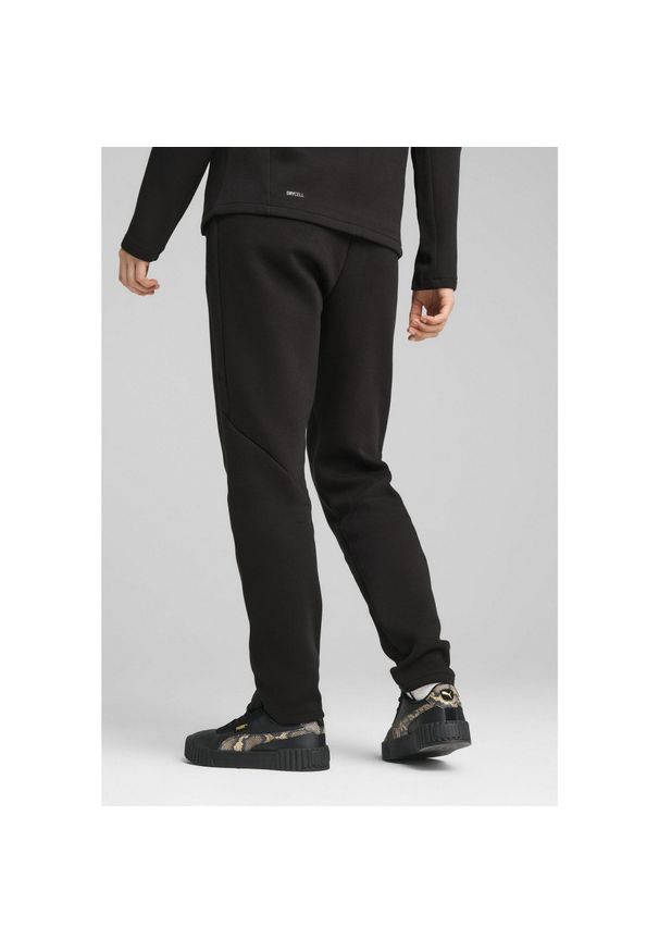 Puma - Damskie spodnie dresowe EVOSTRIPE PUMA Black. Kolor: czarny. Materiał: dresówka