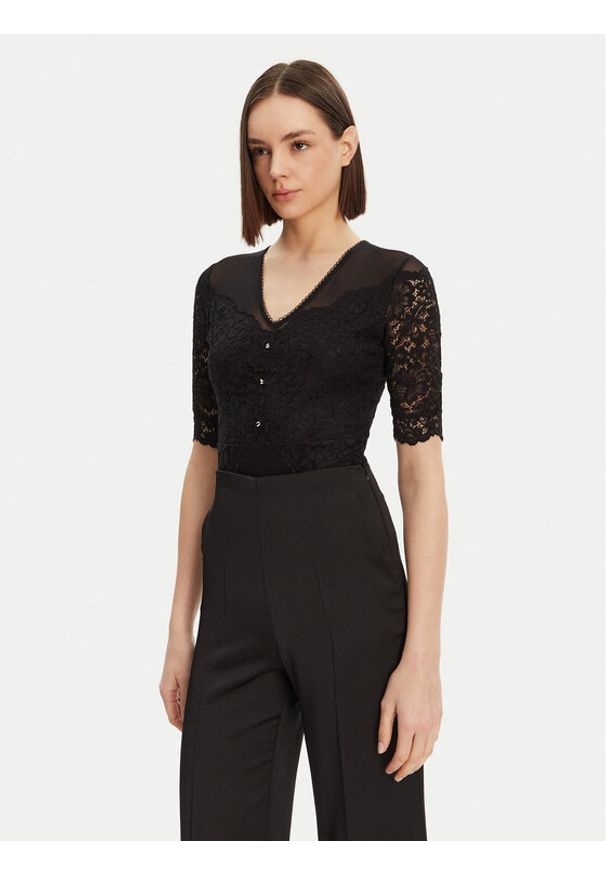 Morgan Body 251-DMIA Czarny Slim Fit. Kolor: czarny. Materiał: wiskoza