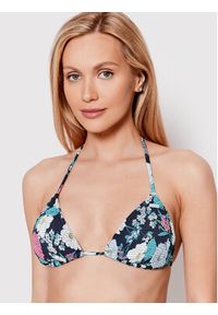 Roxy Góra od bikini Blossom Babe Smocked ERJX304699 Granatowy. Kolor: niebieski. Materiał: syntetyk