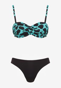 Renee - Zielone Bikini 3-częściowe Biustonosz i Majtki Figi w Dwóch Wariantach Milanisse. Kolor: zielony. Wzór: gładki