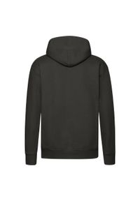 FRUIT OF THE LOOM - Męska Bluza Z Kapturem Premium. Typ kołnierza: kaptur. Kolor: wielokolorowy, szary, brązowy