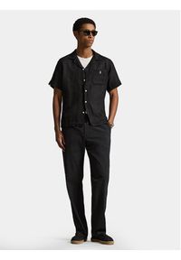 Polo Ralph Lauren Koszula 710966421500 Czarny Regular Fit. Typ kołnierza: polo. Kolor: czarny. Materiał: len #2