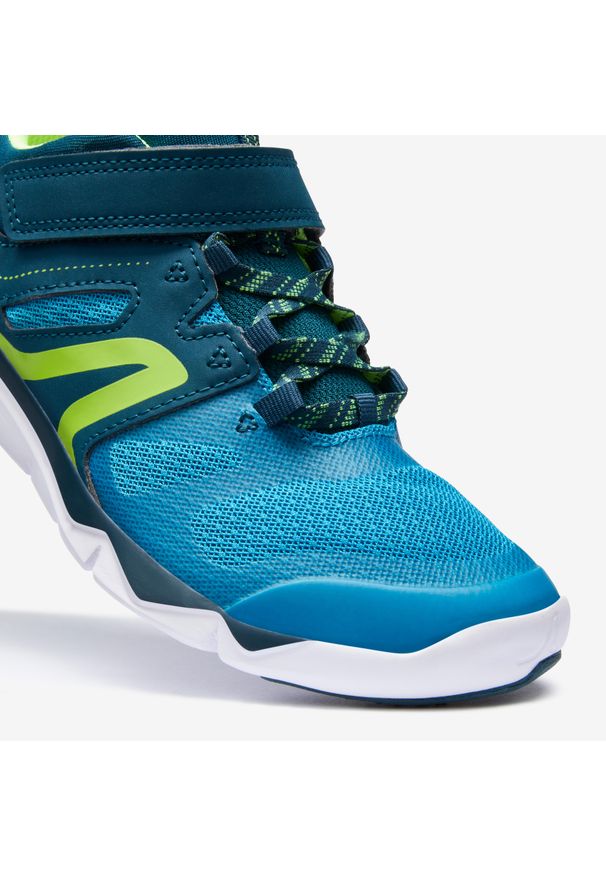 Decathlon - Second Life - Buty sportowe dla dzieci Newfeel PW 540 JR - Stan Bardzo Dobry. Kolor: wielokolorowy, żółty, niebieski