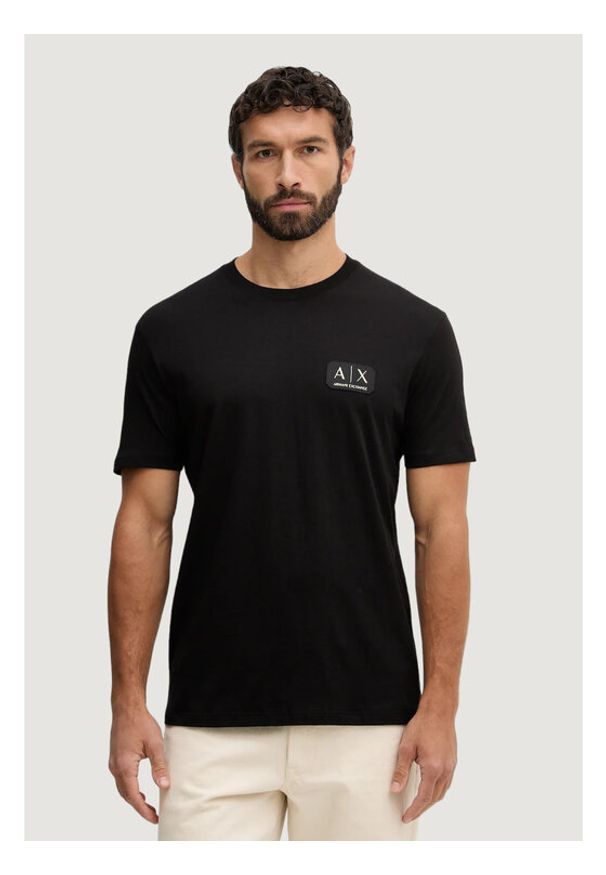 Armani Exchange T-Shirt XM002178 AF12308 UC001 Czarny Regular Fit. Kolor: czarny. Materiał: bawełna