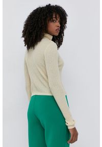 Miss Sixty Sweter wełniany damski kolor kremowy z golfem. Typ kołnierza: golf. Kolor: beżowy. Materiał: wełna. Długość rękawa: długi rękaw. Długość: długie #3