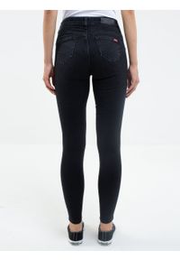 Big-Star - Spodnie jeans damskie push up z wysokim stanem Melinda High Waist 895. Stan: podwyższony. Kolor: szary. Styl: rockowy, elegancki, sportowy #7